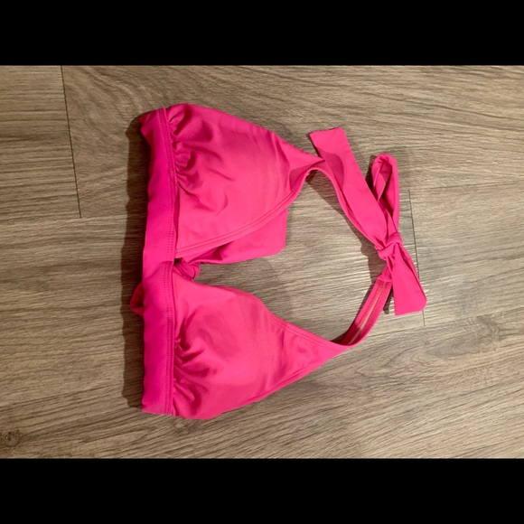 Pink Halter Bikini Top - Picture 2 of 3